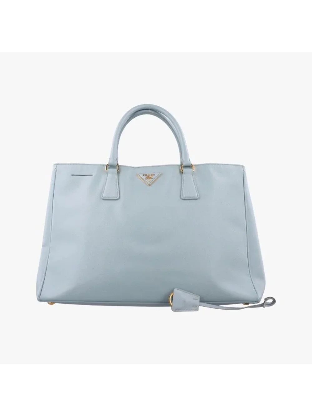 Prada Galleria Blue Saffiano Leather 14 VI Handbag
